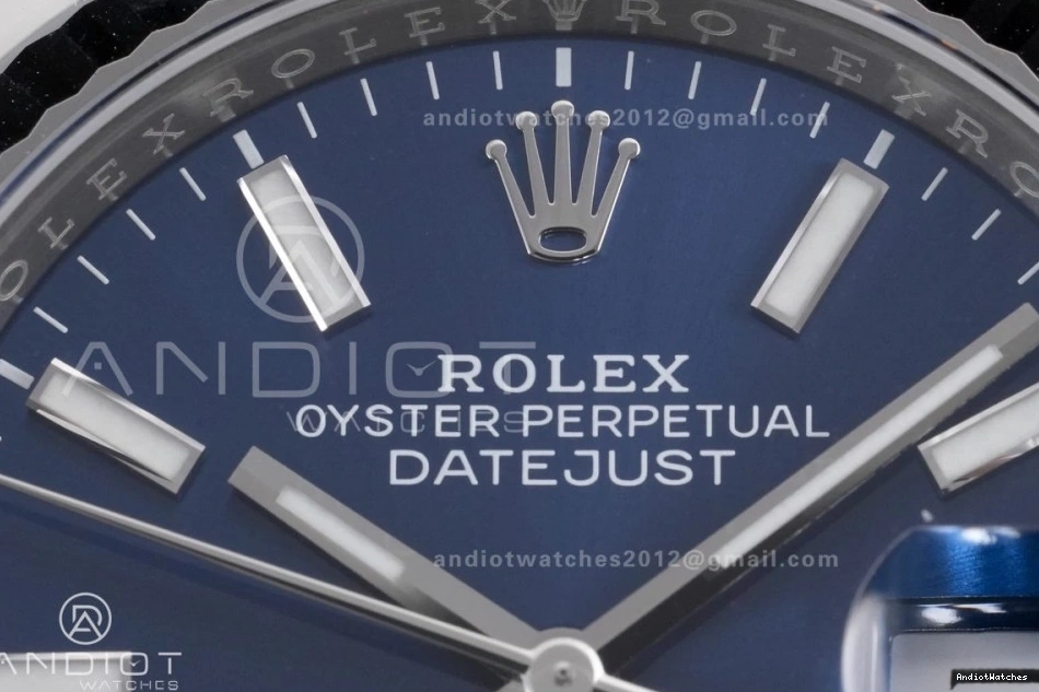 Best 1:1 Jubilee Dial Unisex 126234 Steel Edition 560 DateJust Stick 904L Clean SH on Bracelet 36 Blue 0829